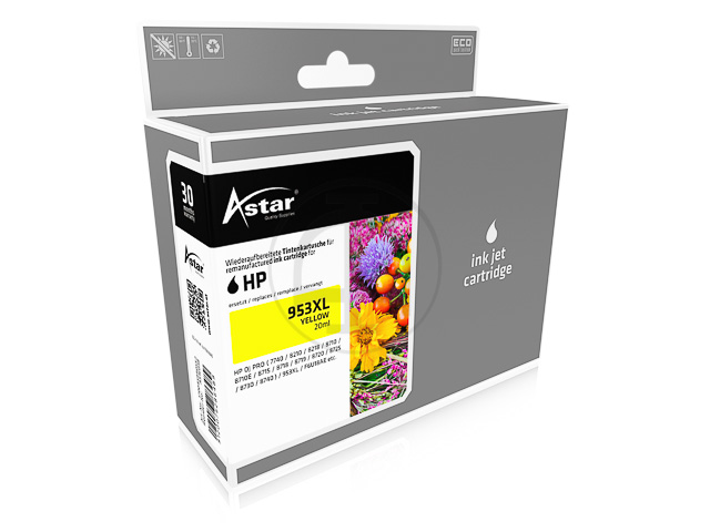 Inkt Astar voor HP F6U18A - 953XL YEL