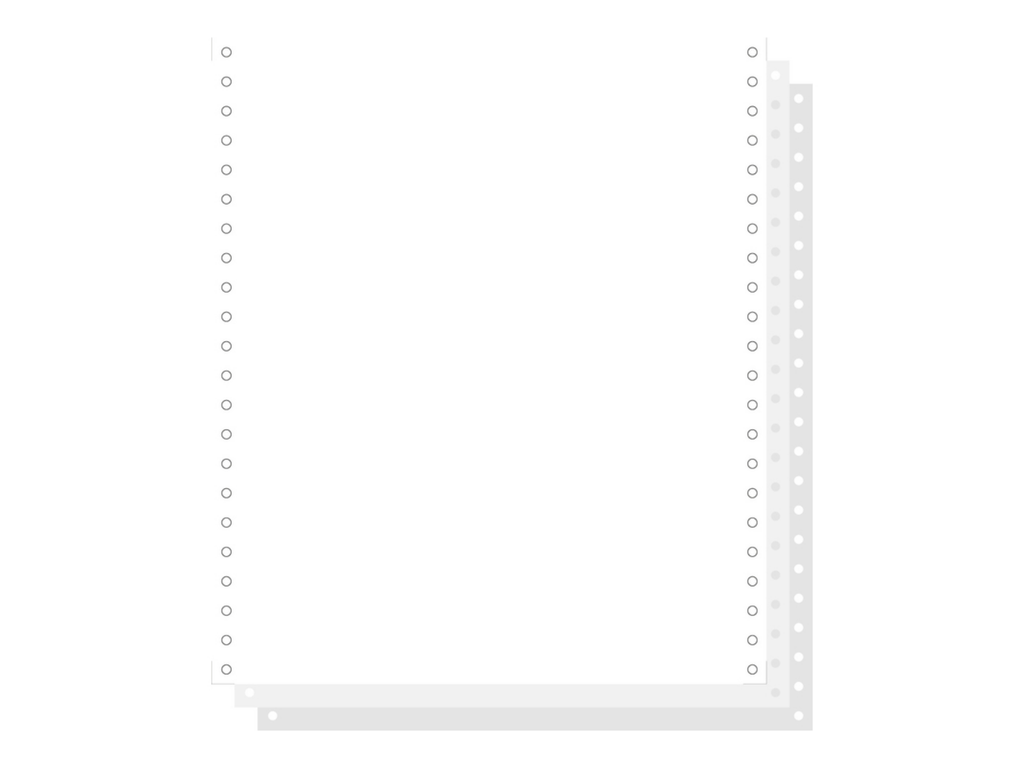 Blanco ft.11"x240 3-voud 56gr afscheurbare pinfeed ncr wit (1000)