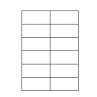 Etiketten Etipage 12 etik/bl 105x49,5mm 500bl/d