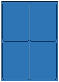 Etipage 04 etik/blad 98x140 blauw 100bl