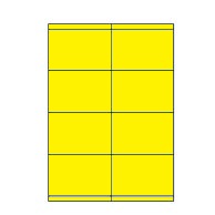 Etiketten Etipage 08 etik/bl 105x70mm geel (200)