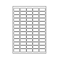 Etiketten Etipage polyester 65 etik/bl 40x20mm 50bl/d wit