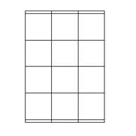 Etiketten Etipage 12 etik/bl 70x70mm 200bl/d