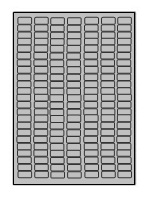 Etiket Scotchmark 3M 7883 permanent 161 etik/blad 25x12 zilver (50)