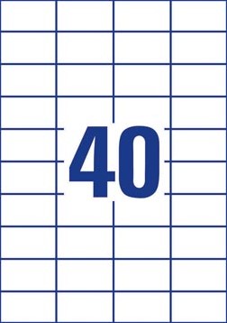 Etiketten Etipage 40 etik/bl 52,5x29,7mm 500bl/d