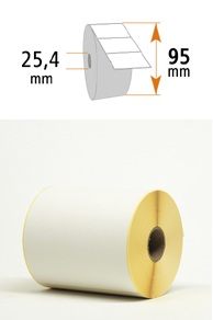 Thermotransferetiket op rol 100x150mm (270)