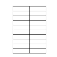Etiketten Etipage 20etik/bl 105x29,6mm 500bl/d