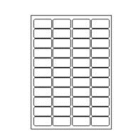 Etiketten Etipage 44 etik/bl 50x25mm 100bl/d