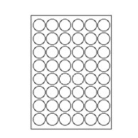 Etiketten Etipage polyester 48 etik/bl Ø32mm 100bl/d