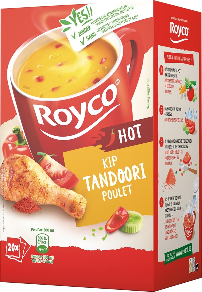 Minute soep Royco tandoori kip (20)