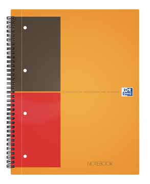 Spiraalboek Oxford International Notebook hardcover A4+ gelijnd 160blz