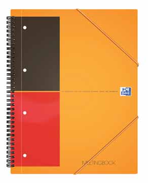 Spiraalboek Oxford International Meetingbook PP A4+ geruit 160blz