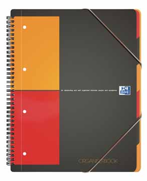 Spiraalboek Oxford International Organiserbook PP A4+ geruit 160blz