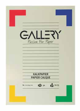 Kalkpapier Gallery A4 70-75gr 50vel