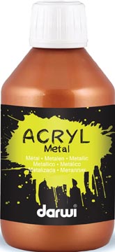 Acrylverf Darwi Metal Effect 250ml brons