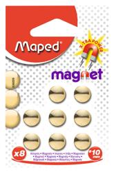Magneet Maped Ø 10mm verguld (8)