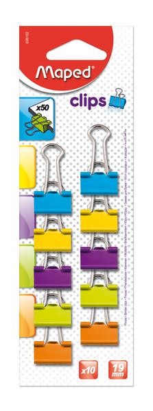 Foldbackclip Maped 19mm assorti (10)