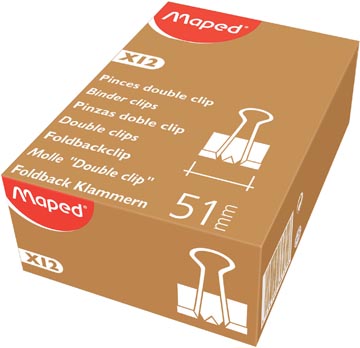 Foldbackclip Maped 51mm zwart (12)