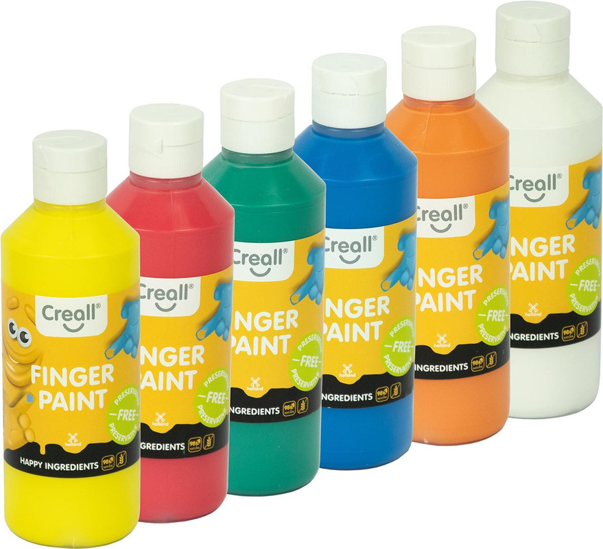 Vingerverf Creall Happy 250ml assorti (6)