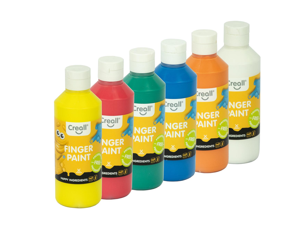 Vingerverf Creall Happy 250ml assorti (6)