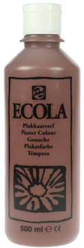 Plakkaatverf Talens ecola 500ml bruin