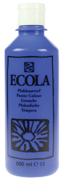 Plakkaatverf Talens ecola 500ml donkerblauw