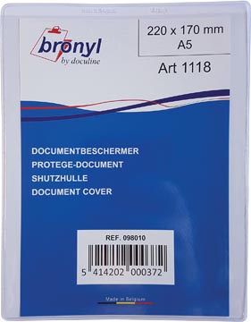 Showtas Bronyl PVC A5 180 micron transparant