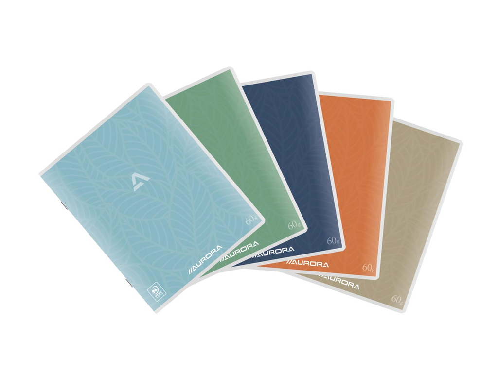Kladschrift Aurora Writing 60 karton A5 geruit 200blz assorti