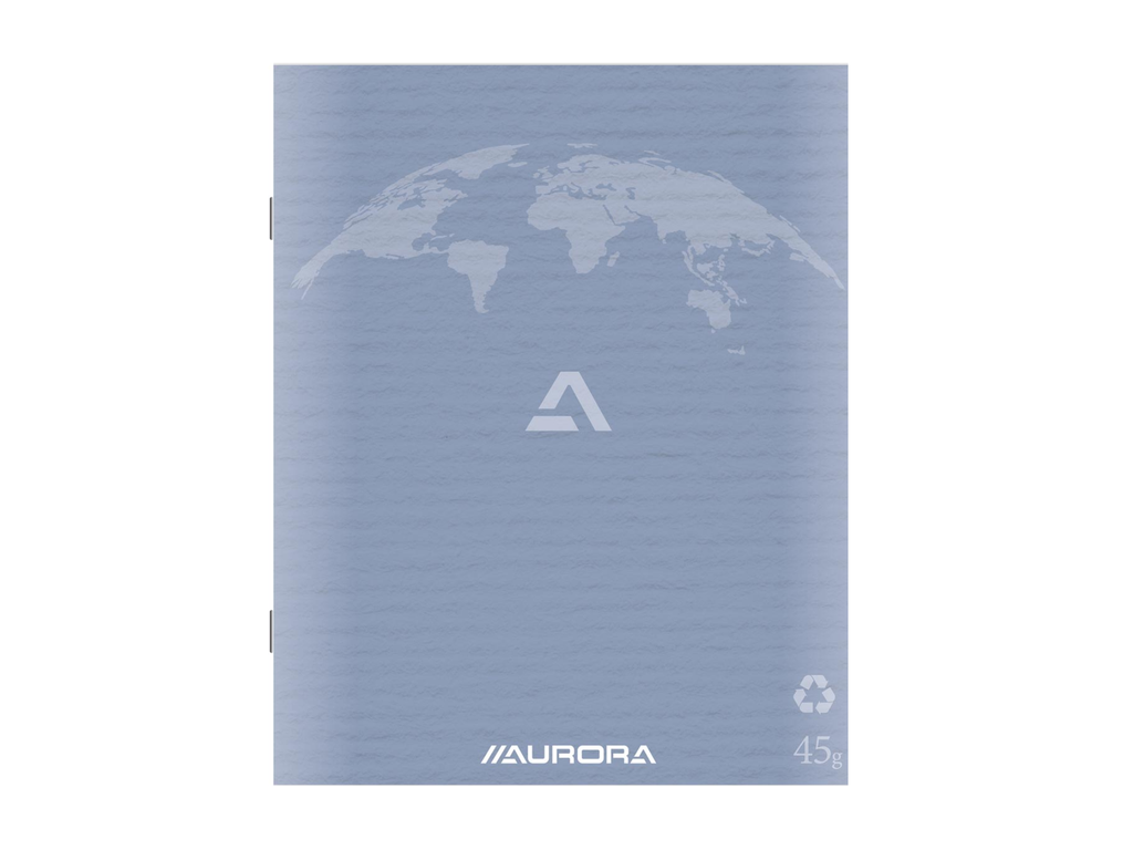 Kladschrift Aurora Writing 45 Recycled papier A5 geruit 200blz lichtblauw