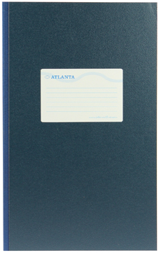 Breedfolio Atlanta 20,5x33cm 192blz gelijnd blauw
