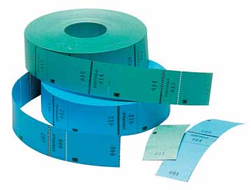 Ticketrol 65x30mm met controlestrookje 1-1000 blauw