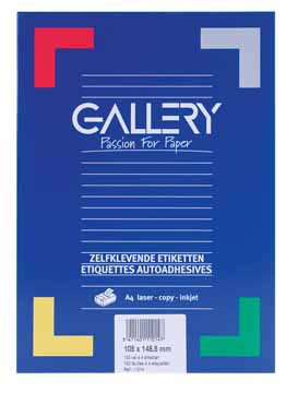 Etiketten Gallery 4 etik/bl 105x148,5mm (100)