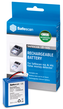 Oplaadbare batterij Safescan voor 135/145/155/165