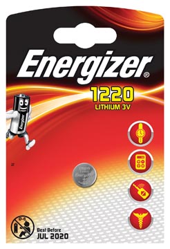 Knoopcelbatterij Energizer Lithium CR1220 3V