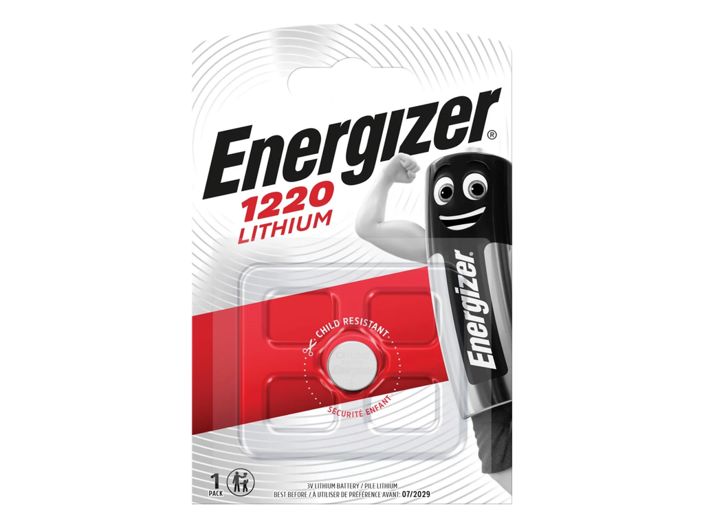 Knoopcelbatterij Energizer Lithium CR1220 3V