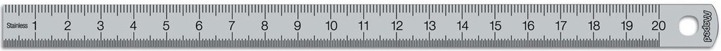 Lat Maped staal dubbele graduatie 20cm