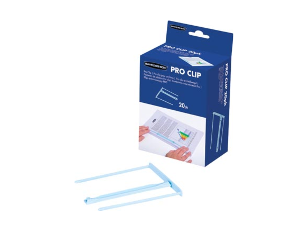 Archiefbinder Bankers Box Pro-Clip lichtblauw (20)