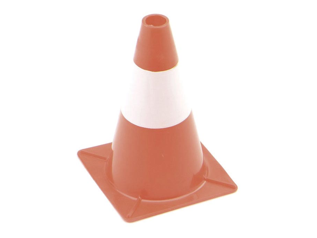 Signalisatiekegel Perel 30cm rood/wit