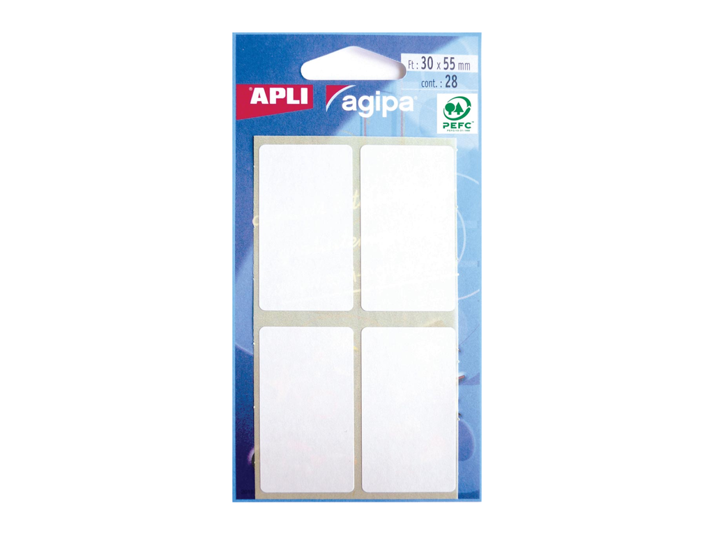 Etiketten Apli 30x55mm wit (28)