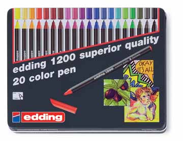 Viltstift Edding 1200 1mm assorti (20)