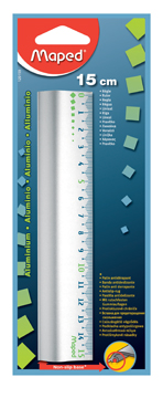 Meetlat aluminium Maped 15cm antisliprug