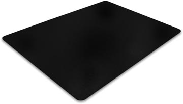 Vloermat bescherming Floortex PVC 120x150cm voor harde vloer zwart