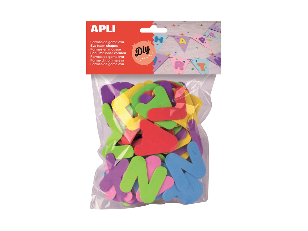 Schuimrubberfiguren Apli Kids letters assorti (104)