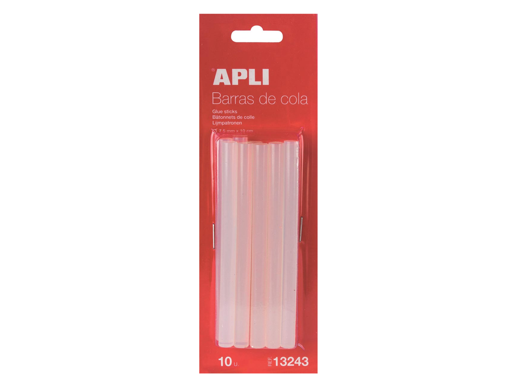 Lijmpatronen Apli voor lijmpistool transparant 7,5mm (10)
