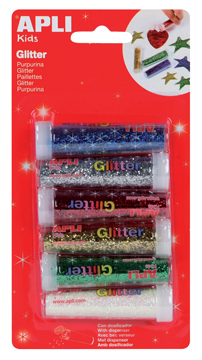 Glitterpoeder Apli kids assorti (6)