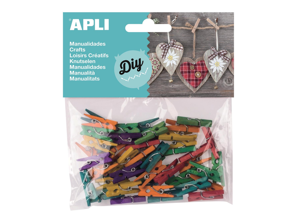Wasknijpers Apli kids mini 25x3mm assorti (45)