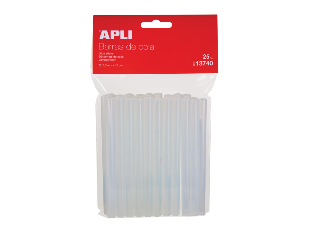 Lijmptronen 7,5mm voor lijmpistool transparant (25)