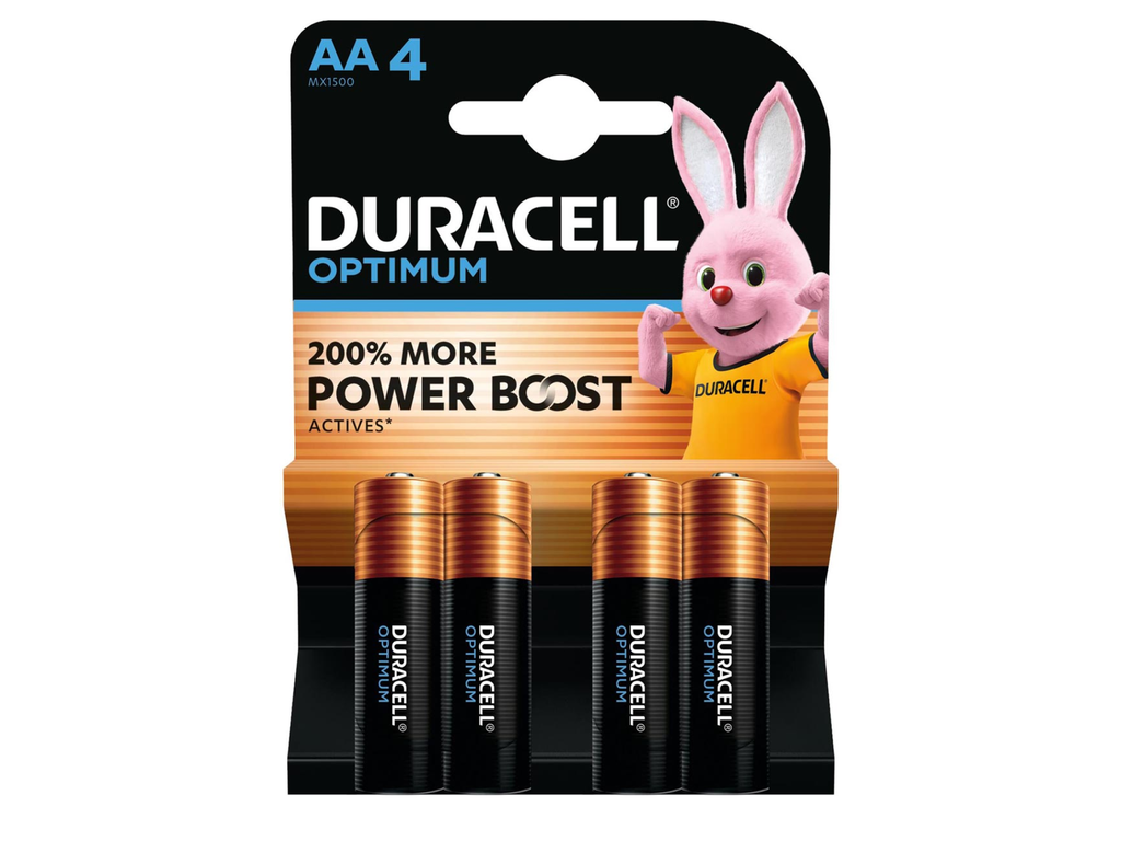 Batterij Duracell Optimum AA (4)