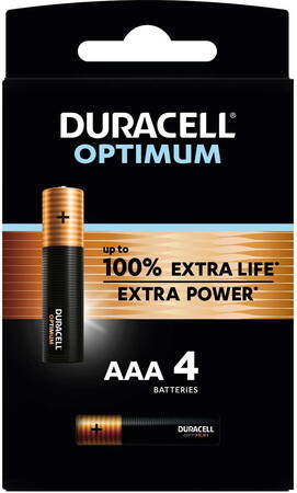 Batterij Duracell Optimum AAA (4)