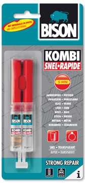 2-componentenlijm Bison Kombi Snel 24ml